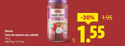 Lidl BARESA Salsa de tomate con cebolla oferta