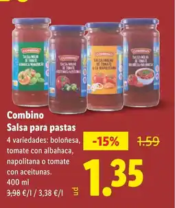 Lidl COMBINO Salsa para pastas oferta