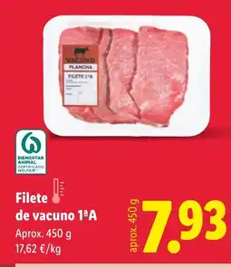 Lidl Filete de vacuno oferta