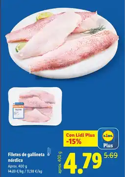 Lidl Filetes de gallineta nórdica oferta