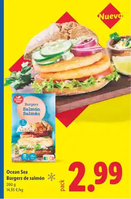 Lidl OCEAN SEA Burgers de salmón oferta