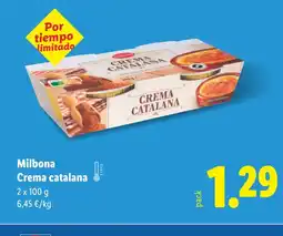 Lidl MILBONA Crema catalana oferta