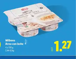 Lidl MILBOA Arroz con leche oferta