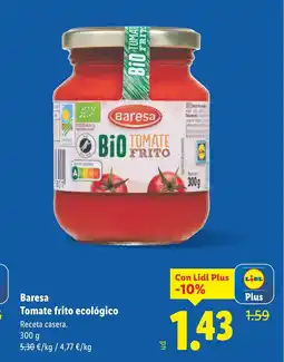 Lidl BARESA Tomate frito ecológico oferta