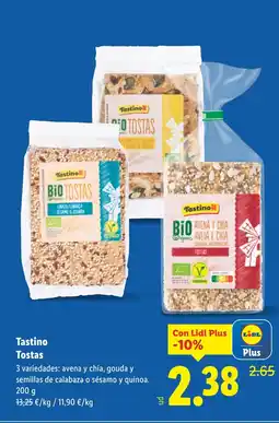 Lidl TASTINO Tostas oferta
