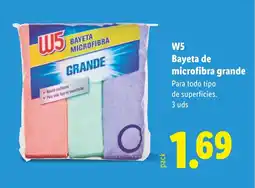 Lidl W5 Bayeta de microfibra grande oferta