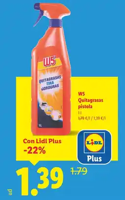 Lidl W5 Quitagrasas pistola oferta