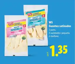 Lidl W5 Guantes satinados oferta