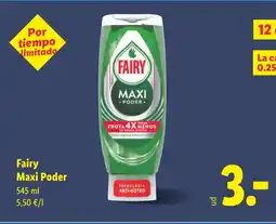 Lidl FAIRY Maxi Poder oferta