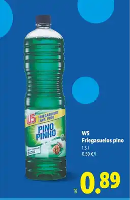 Lidl W5 Friegasuelos pino oferta