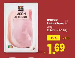 Lidl REALVALLE Lacón al horno oferta
