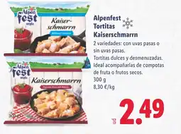 Lidl ALPENFEST Tortitas Kaiserschmarrn oferta