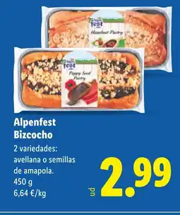 Lidl ALPENFEST Bizcocho oferta