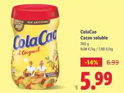 Lidl COLA CAO Cacao soluble oferta