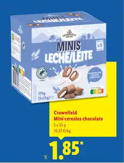 Lidl CROWNFIELD Mini cereales chocolate oferta
