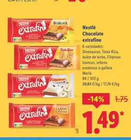 Lidl NESTLÉ Chocolate extrafino oferta