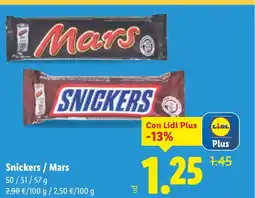 Lidl Snickers / Mars oferta
