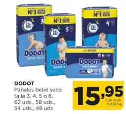 Alimerka DODOT Pañales bebé seco talla oferta