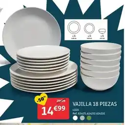 GiFi Vajilla 18 piezas oferta