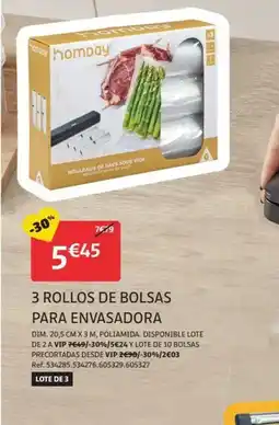 GiFi 3 Rollos de bolsas para envasadora oferta