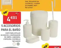 GiFi 5 accesorios para el baño oferta