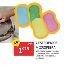 GiFi 4 estropajos microfibra oferta