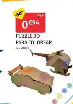 GiFi Puzzle 3d para colorear oferta