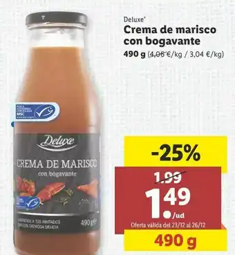 Lidl Crema de bogavante deluxe oferta