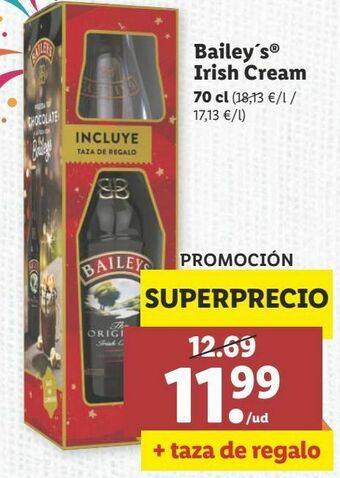 Lidl Crema de whisky baileys oferta