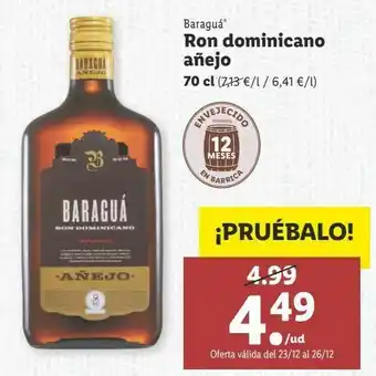 Lidl Ron dominicano baraguá oferta