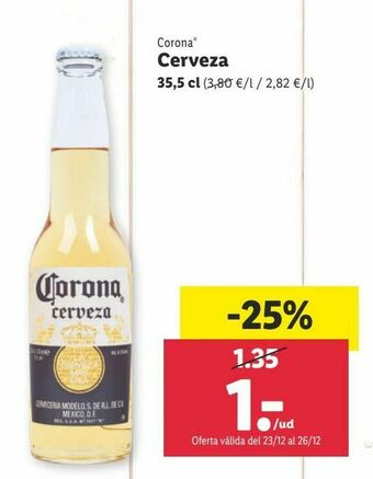 Lidl Cerveza corona oferta