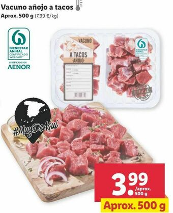 Lidl Carne de vacuno oferta