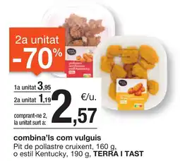 BonpreuEsclat TERRA I TAST Pit de pollastre cruixent o estil Kentucky, oferta