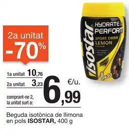 BonpreuEsclat ISOSTAR Beguda isotònica de llimona en pols oferta