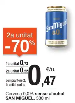 BonpreuEsclat SAN MIGUEL Cervesa 0,0% sense alcohol oferta