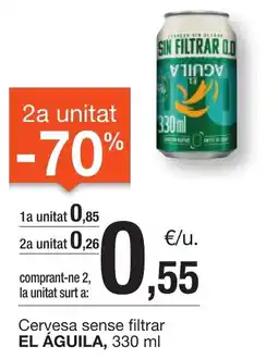 BonpreuEsclat EL ÁGUILA Cervesa sense filtrar oferta