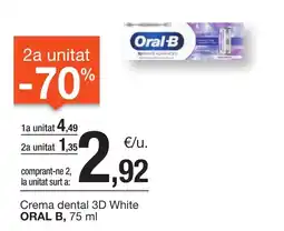 BonpreuEsclat ORAL B Crema dental 3D White oferta