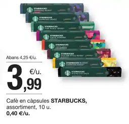 BonpreuEsclat STARBUCKS Cafè en càpsules assortiment oferta