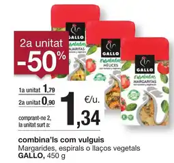 BonpreuEsclat GALLO Margarides, espirals o llaços vegetals oferta
