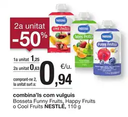BonpreuEsclat NESTLÉ Bosseta Funny Fruits, Happy Fruits o Cool Fruits oferta