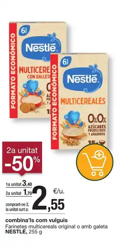 BonpreuEsclat NESTLÉ Farinetes multicereals original o amb galeta oferta