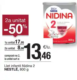 BonpreuEsclat NESTLÉ Llet infantil Nidina 2 oferta
