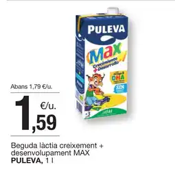 BonpreuEsclat PULEVA Max Beguda làctia creixement + desenvolupament oferta