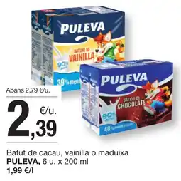 BonpreuEsclat PULEVA Batut de cacau, vainilla o maduixa oferta