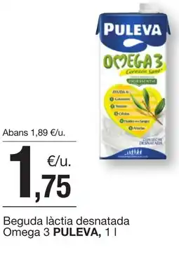 BonpreuEsclat PULEVA Beguda làctia desnatada Omega 3 oferta