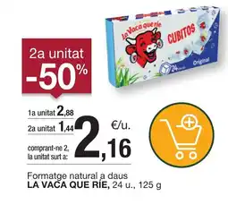 BonpreuEsclat LA VACA QUE RIE Formatge natural a daus oferta