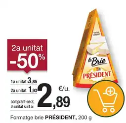 BonpreuEsclat PRÉSIDENT Formatge brie oferta