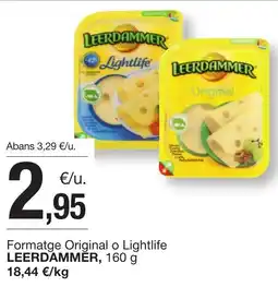 BonpreuEsclat LEERDAMMER Formatge Original o Lightlife oferta