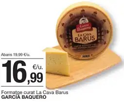 BonpreuEsclat GARCIA BAQUERO Formatge curat La Cava Barus oferta