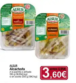 Hiper Usera ALSUR Alcachofa oferta